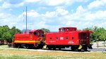 WHOE 1186 on display with a fresh paint job